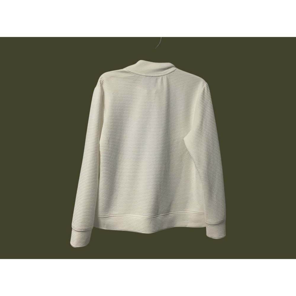 Skechers‎ California Comfort White Ribbed Full Zip Jacket Women's Size L - Picture 3 of 7